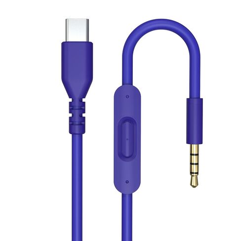 كابل صوت USB C Solo 4، سلك صوت بديل Solo 3 مع تحكم ميكروفون مدمج متوافق مع سماعات Beats Studio Solo Pro Detox Mixr Executive Pill لأجهزة iPhone 17/16 USB-C (أسود وأحمر) in Kuwait