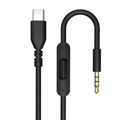كابل صوت USB C Solo 4، سلك صوت بديل Solo 3 مع تحكم ميكروفون مدمج متوافق مع سماعات Beats Studio Solo Pro Detox Mixr Executive Pill لأجهزة iPhone 17/16 USB-C (أسود وأحمر) in Kuwait