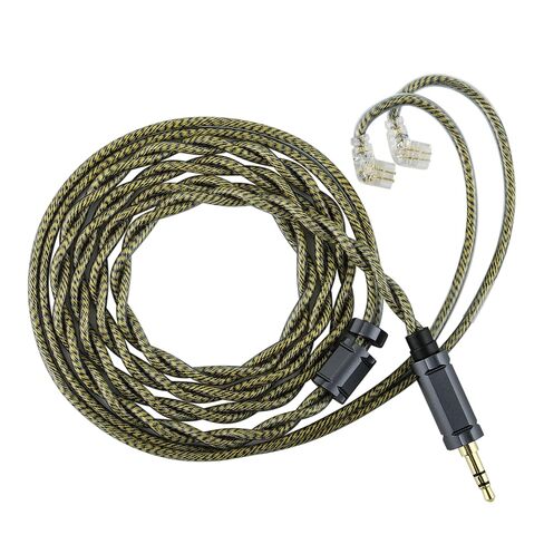 كابل Linsoul Tripowin Cygnus Hybrid Single Crystal Copper IEM، Litz TYPE5 وAWG 17 سلك سماعة الأذن، سلك بديل HiFi لشاشة الأذن وسماعات الأذن السلكية (2Pin) in Saudi Arabia