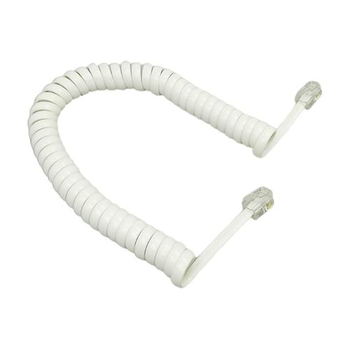 Four-core Telephone Handset Cable Cord Modular Coiled Telephone Handset Cord Black/Red White Curly 1.85m/pc in Saudi Arabia
