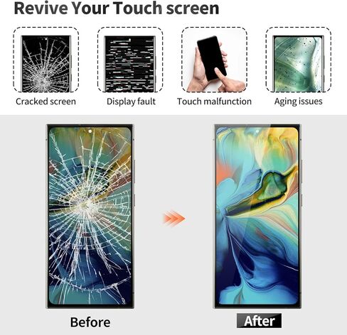 شاشة OLED لهاتف Samsung S24 Ultra لشاشة Samsung S24 Ultra LCD لهاتف Galaxy SM-S928B مجموعة لمس رقمية مع إطار SM-S928U SM-S928W SM-S928N SM-S928E أسود (مع وظيفة بصمة الإصبع) in Saudi Arabia
