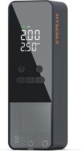 CYCPLUS Tire Inflator Portable Air Compressor - 150PSI Cordless Air Pump with Digital Tire Pressure Gauge, Accurate LCD Display & LED Light, DC/AC 2-in-1 for Car/Motorcycle/E-Bike/Ball(2025 Version) in Saudi Arabia