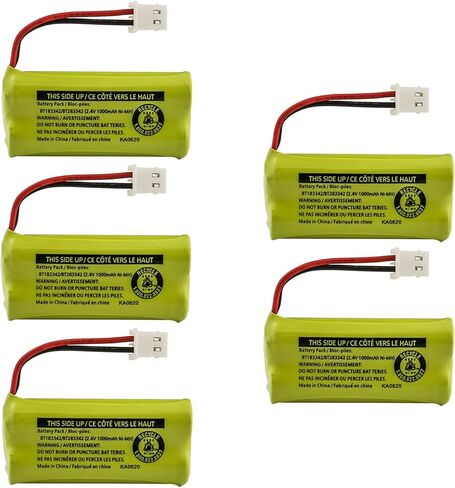 Kastar 2-Pack BT183342 / BT283342 استبدال البطارية لـ AT&T CL80100 CL80101 CL80111 CL80112 CL80114 CL81101 CL81201 CL81211 CL81301 CL82100 CL82101 CL82200 CL82201 CL82250 CL82251 CL82300 CL83507 in Saudi Arabia