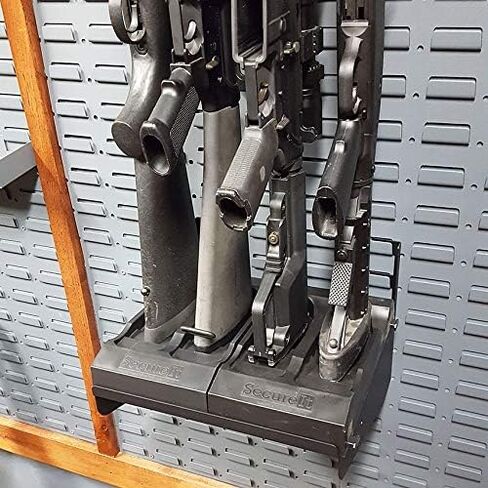 SecureIt Gun Storage Stock Base: Interlocking Base Holds 2 Rifles, Buttstock Holder for Your Gun Safe. This Modular Display Mount is Built to Last and Easy Use in Saudi Arabia