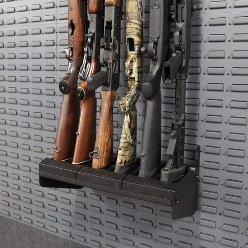 SecureIt Gun Storage Stock Base: Interlocking Base Holds 2 Rifles, Buttstock Holder for Your Gun Safe. This Modular Display Mount is Built to Last and Easy Use in Saudi Arabia
