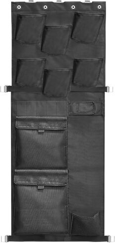 Gun Safe Door Organizer, Gun Safe Accessories Storage with Pistol Holster, Ammo Holder, Multi Pockets and Mag Pouches, Adjustable Width Fits Door Panel (460A) in Saudi Arabia