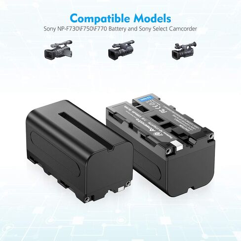 4 قطع بديلة من بطاريات سوني NP-F750 وشاحن 4 قنوات لبطارية سوني NP-F730، NP-F750، NP-F760، NP-F770 in Kuwait