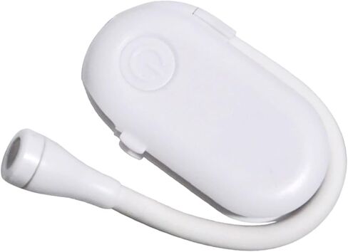 مصباح قراءة LED صغير قابل لإعادة الشحن بمشبك من SUPVOX بمشبك USB، مصباح كتاب صغير محمول للدراسة بجانب السرير للطلاب، للاستخدام الليلي، أبيض in Kuwait