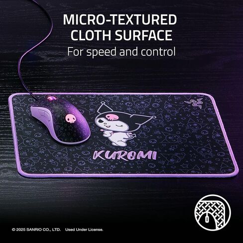 حزمة ماوس الألعاب Razer DeathAdder Essential وGoliathus Soft Gaming Mouse: إصدار Kuromi in Kuwait