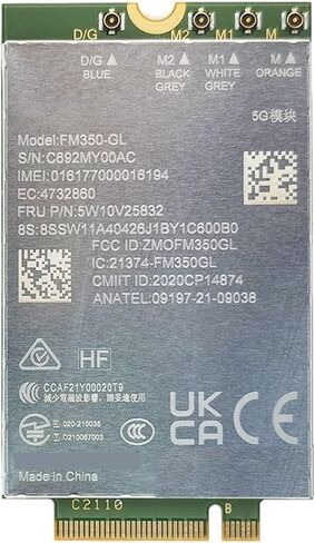 ل P1 FM350-GL 5G NR M.2 Sub6 5G وحدة FRU 5W10V25832 Gen5 T14s Gen3 X13 Gen3 X1 الكربون 10th Gen X1 7th Gen in Saudi Arabia