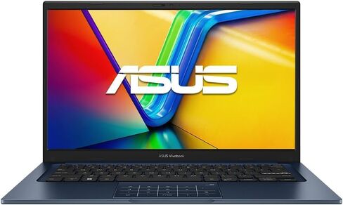 ASUS Vivobook 14" FHD Laptop, Intel Core i3-1315U Processor, 8GB RAM, 128GB SSD, Windows 11 Home, Intel UHD Graphics, Wi-Fi, Bluetooth, Quiet Blue, X1404VA-I38128 in Saudi Arabia