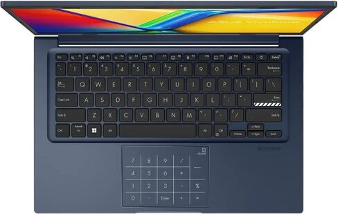 ASUS Vivobook 14" FHD Laptop, Intel Core i3-1315U Processor, 8GB RAM, 128GB SSD, Windows 11 Home, Intel UHD Graphics, Wi-Fi, Bluetooth, Quiet Blue, X1404VA-I38128 in Saudi Arabia