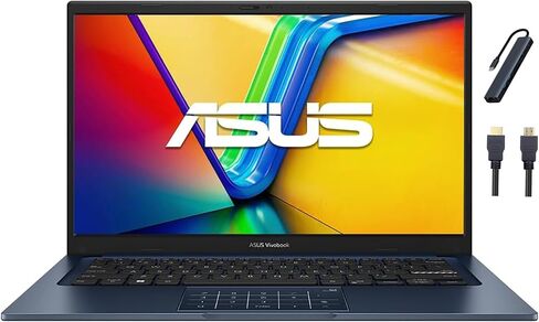 لاب توب ASUS Vivobook 14 بوصة FHD، معالج Intel Core i3-1315U، ذاكرة الوصول العشوائي 8 جيجابايت، 128 جيجابايت SSD، Windows 11 Home، Intel UHD Graphics، Wi-Fi، بلوتوث، أزرق هادئ، X1404VA-I38128 in Saudi Arabia