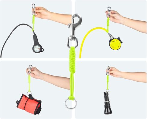 Scuba Diving Lanyard Snap Hook Clip Multifunctional Portable with Quick Release Buckle for Underwater Photography Dive Lights in Saudi Arabia