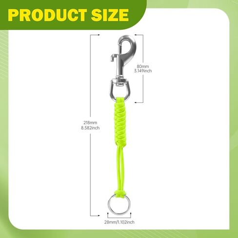 Scuba Diving Lanyard Snap Hook Clip Multifunctional Portable with Quick Release Buckle for Underwater Photography Dive Lights in Saudi Arabia