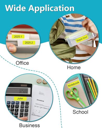 شريط ملصقات 5 قطع متوافق مع شريط الكاسيت XR9FYW XR-9FYW XR-9FYW2S XR9FYW2S 9 مم 0.35 بوصة × 26.2 قدم، بديل لصانع الملصقات KL-120 KL-430 KL-1500 KL-2000، أسود على أصفر فلورسنت in Kuwait