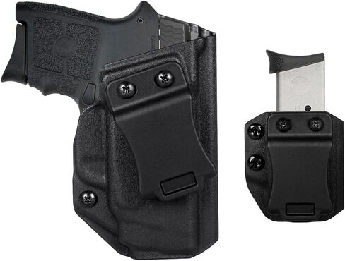 S&W M&P Bodyguard .380 IWB Holster Right Hand Fits Smith & Wesson M&P Bodyguard .380 / Bodyguard .380 with Integrated Red Laser Pistol Holster & Universal .380 Single Stack Mag Carrier in Saudi Arabia