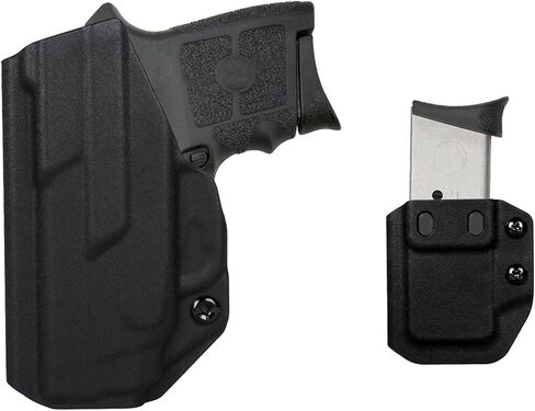 S&W M&P Bodyguard .380 IWB Holster Right Hand Fits Smith & Wesson M&P Bodyguard .380 / Bodyguard .380 with Integrated Red Laser Pistol Holster & Universal .380 Single Stack Mag Carrier in Saudi Arabia
