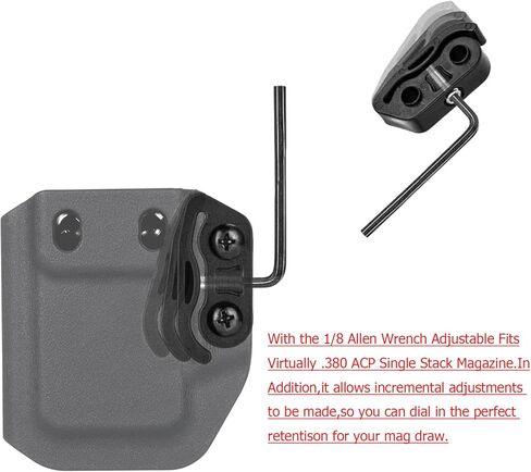 S&W M&P Bodyguard .380 IWB Holster Right Hand Fits Smith & Wesson M&P Bodyguard .380 / Bodyguard .380 with Integrated Red Laser Pistol Holster & Universal .380 Single Stack Mag Carrier in Saudi Arabia