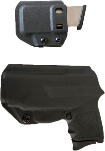 S&W M&P Bodyguard .380 IWB Holster Right Hand Fits Smith & Wesson M&P Bodyguard .380 / Bodyguard .380 with Integrated Red Laser Pistol Holster & Universal .380 Single Stack Mag Carrier in Saudi Arabia