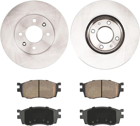 Torchbeam Front & Rear Brake Kit for Honda 2012-2016 CR-V 2.4L, Honda 2007-2011 CR-V, Acura 2010-2012 RDX 2.3T, Front and Rear Brake Rotors and Pads in Saudi Arabia