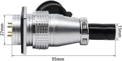 PLS28 Aviation Connector Male Female Butt Joint P28-2/3/4/5/7/8/10/12/16/17/20/24/26 Pin 28mm Plug Socket(16P Male Female) in Saudi Arabia
