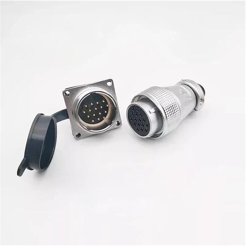 PLS28 Aviation Connector Male Female Butt Joint P28-2/3/4/5/7/8/10/12/16/17/20/24/26 Pin 28mm Plug Socket(16P Male Female) in Saudi Arabia
