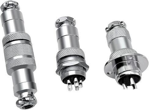 5pcs GX12 GX16 GX20 2 3 4 5 6 7 8 9 10Pin Male Female Butting Wire Cable Circular Aviation Socket Plug Panel Connector(GX16 Docking Male,9P) in Saudi Arabia