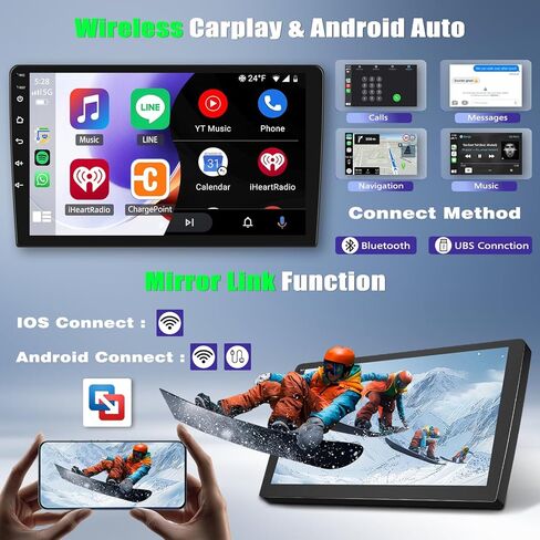 Double Din Android Car Stereo Radio for Chevrolet Express Van 2008-2019,8" Touch Screen Radio with CarPlay&Android Auto,GPS Navigation Head Unit Bluetooth WiFi FM/RDS SWC AUX-in + Backup Camera,4+64G in Saudi Arabia