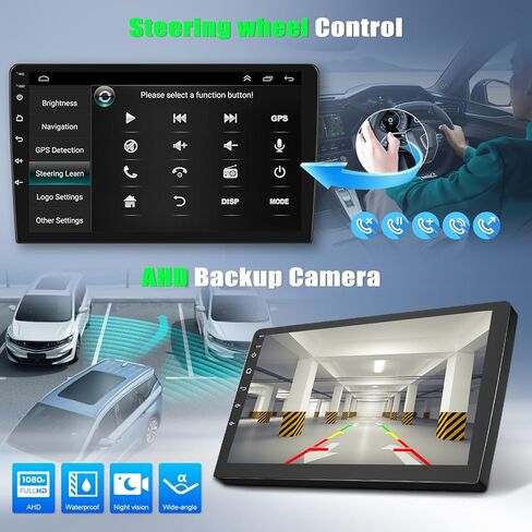 Double Din Android Car Stereo Radio for Chevrolet Express Van 2008-2019,8" Touch Screen Radio with CarPlay&Android Auto,GPS Navigation Head Unit Bluetooth WiFi FM/RDS SWC AUX-in + Backup Camera,4+64G in Saudi Arabia