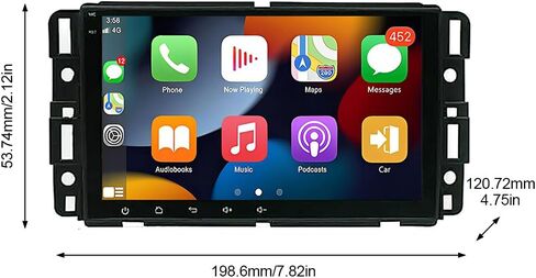Double Din Android Car Stereo Radio for Chevrolet Express Van 2008-2019,8" Touch Screen Radio with CarPlay&Android Auto,GPS Navigation Head Unit Bluetooth WiFi FM/RDS SWC AUX-in + Backup Camera,4+64G in Saudi Arabia