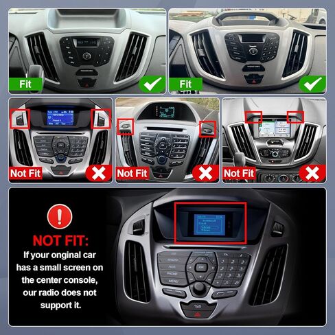 9 Inch IPS Touchscreen Android 14 Car Stereo for Ford Transit 2013-2019 with Wireless CarPlay & Android Auto 2+64GB Car Radio, Support GPS, WiFi 6, Bluetooth,5.4, FM, Backup Camera, SWC, Dual USB in Saudi Arabia
