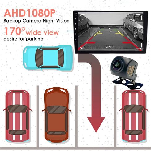 10 بوصات مزدوجة Din Car Stereo Wireless CarPlay Android Auto، راديو سيارة بشاشة تعمل باللمس 64 جيجا بايت HD، بلوتوث 5.4، كاميرا احتياطية، نظام تحديد المواقع العالمي، مناسب لجميع السيارات in Kuwait