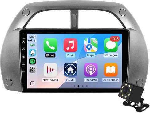 GriNave 9 بوصة IPS تعمل باللمس Android 14 ستيريو سيارة لتويوتا RAV4 2001-2006 مع CarPlay اللاسلكي وAndroid Auto 2+32GB راديو السيارة، دعم GPS، WiFi، Bluetooth، راديو FM، كاميرا احتياطية، SWC، USB in Saudi Arabia