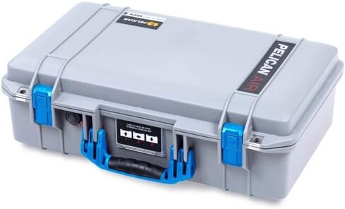 Silver & Blue Pelican 1525 air case. Comes with pluck foam interior. in Saudi Arabia
