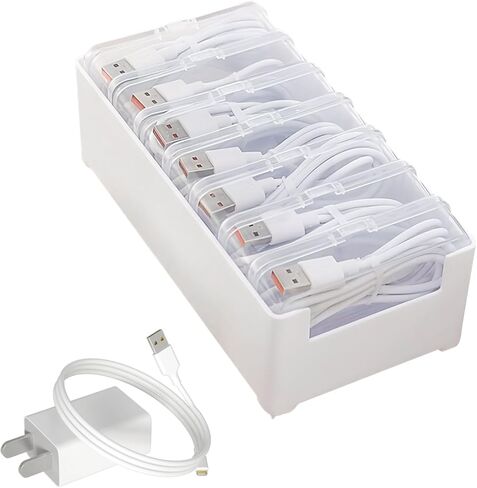 7 Inner Cases Cable Organizer Box Set,Cord Storage and Wire Management Box for Desk,USB Holder for Home and Travel in Saudi Arabia