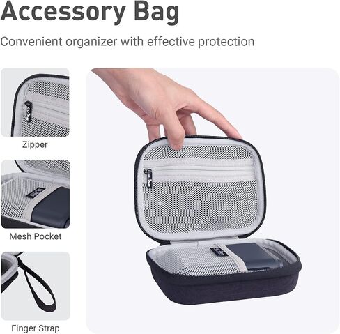 Gadget Organizer Case (Black) & GL.iNet GL-AXT1800 (Slate AX) Pocket-Sized Wi-Fi 6 Gigabit Travel Router in Saudi Arabia