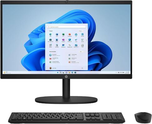 HP 22-DG000، كمبيوتر مكتبي الكل في واحد FHD مقاس 22 بوصة، Intel Pentium Silver J5040، 8 جيجابايت DDR4، 256 جيجابايت SSD، Windows 11 Home، أسود (متجدد) in Kuwait