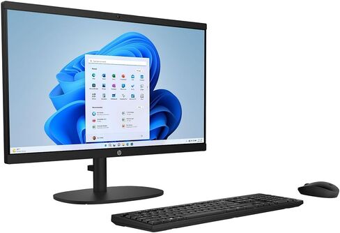HP 22-DG000، كمبيوتر مكتبي الكل في واحد FHD مقاس 22 بوصة، Intel Pentium Silver J5040، 8 جيجابايت DDR4، 256 جيجابايت SSD، Windows 11 Home، أسود (متجدد) in Kuwait