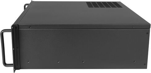هيكل خادم 3U Rackmount، علبة كمبيوتر صناعية سوداء، تتميز بمنافذ USB3.0+2.0، وتدعم مراوح متعددة، وتثبيت محركات أقراص ثابتة متعددة، وتوافق مزود الطاقة ATX. in Saudi Arabia