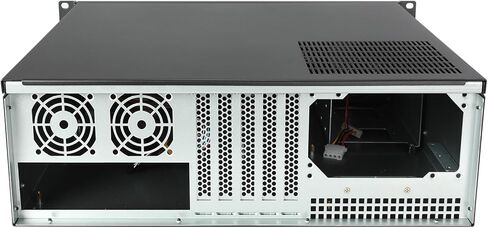 هيكل خادم 3U Rackmount، علبة كمبيوتر صناعية سوداء، تتميز بمنافذ USB3.0+2.0، وتدعم مراوح متعددة، وتثبيت محركات أقراص ثابتة متعددة، وتوافق مزود الطاقة ATX. in Saudi Arabia