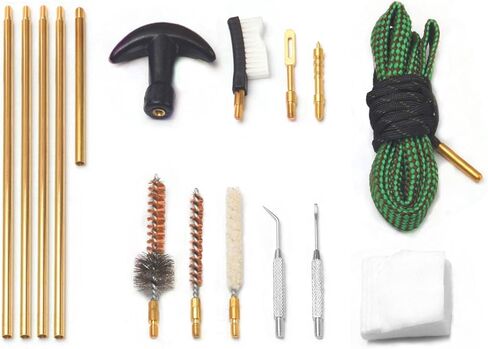 Gun Cleaning Kit for .223/5.56 Rifle with Bore Chamber Brushes, Brass, Jags, Rods and Gun Cleaning Pick in Saudi Arabia