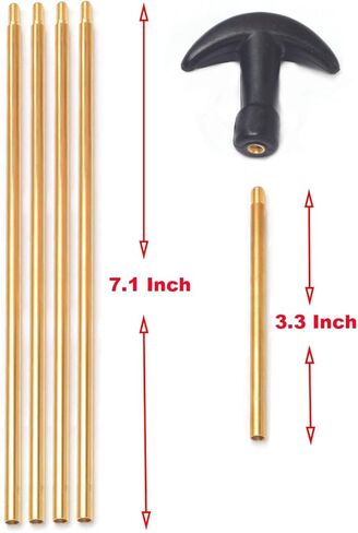 Gun Cleaning Kit for .223/5.56 Rifle with Bore Chamber Brushes, Brass, Jags, Rods and Gun Cleaning Pick in Saudi Arabia