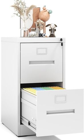 2 أدراج خزانة خزانة الرمادي الرمادي للخزانات لرسالة المجلدات المعلقة/الحجم القانوني/A4/F4 ، خزائن ملفات الدرج المعدنية 2 لمكتب منزلي (تجميع مطلوب) in Kuwait