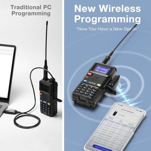 محول برمجة لاسلكي BAOFENG BT-A1D، مبرمج راديو BT APP لـ Baofeng UV-5R، UV-5R Mini، UV-5RM Plus، BF-888S، K5 Plus Ham راديو محمول، إعداد قناة سريع للمشي لمسافات طويلة والاستخدام الميداني in Kuwait