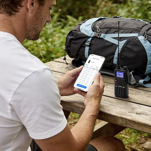 محول برمجة لاسلكي BAOFENG BT-A1D، مبرمج راديو BT APP لـ Baofeng UV-5R، UV-5R Mini، UV-5RM Plus، BF-888S، K5 Plus Ham راديو محمول، إعداد قناة سريع للمشي لمسافات طويلة والاستخدام الميداني in Kuwait