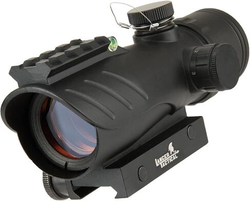 Lancer Tactical Airsoft Enclosed Red Dot Sight w/Top Optic Rail - Black in Saudi Arabia
