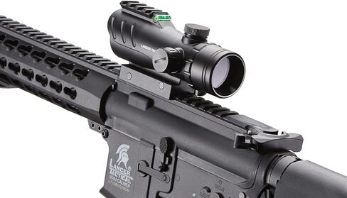 Lancer Tactical Airsoft Enclosed Red Dot Sight w/Top Optic Rail - Black in Saudi Arabia