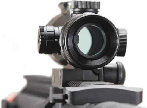 Lancer Tactical Airsoft Enclosed Red Dot Sight w/Top Optic Rail - Black in Saudi Arabia