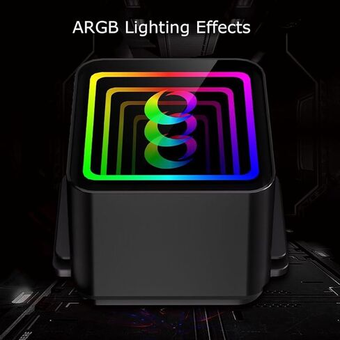 مبرد مياه سائل لوحدة المعالجة المركزية AIO 120 مم من Generic لـ Intel وAMD، صمت تحمل هيدروليكي ARGB PWM Sync، TDP 230W، مضخة مرآة لا نهائية، مبرد مياه مشعاع 120 مم لـ LGA 1700/1200/115X/AM5/AM4 in Saudi Arabia